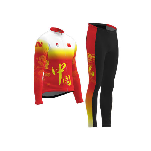 中国梦春秋夏长袖分体滑冰服成人儿童速滑服轮滑服弹力透气排汗 - 图2