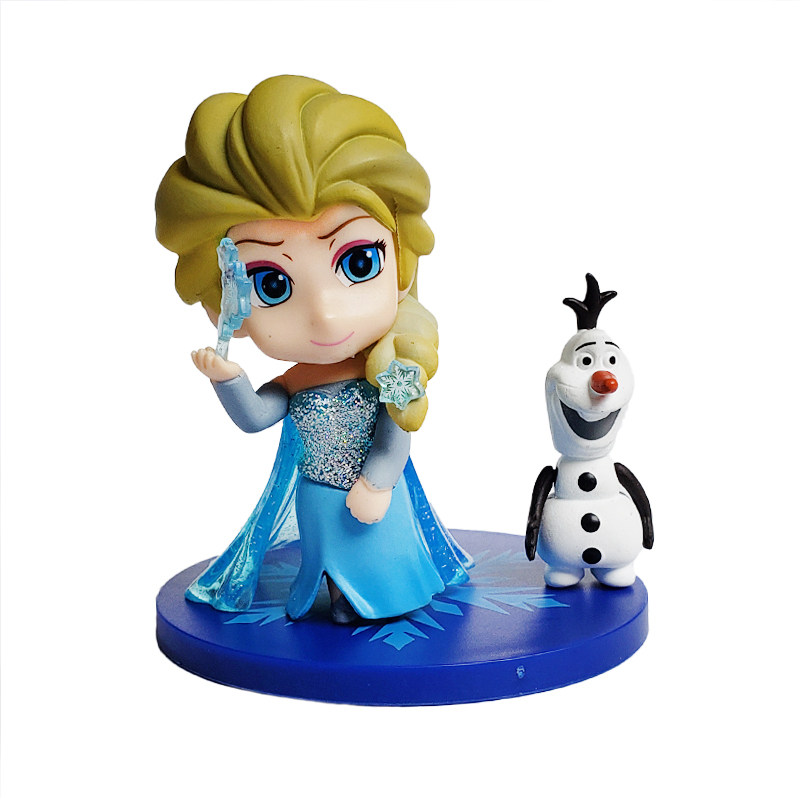 冰雪女王艾莎爱莎公主蛋糕装饰插件雪宝大头蓝裙子安娜麋鹿奇缘,淘宝优惠券,粉丝福利购,淘宝优惠卷