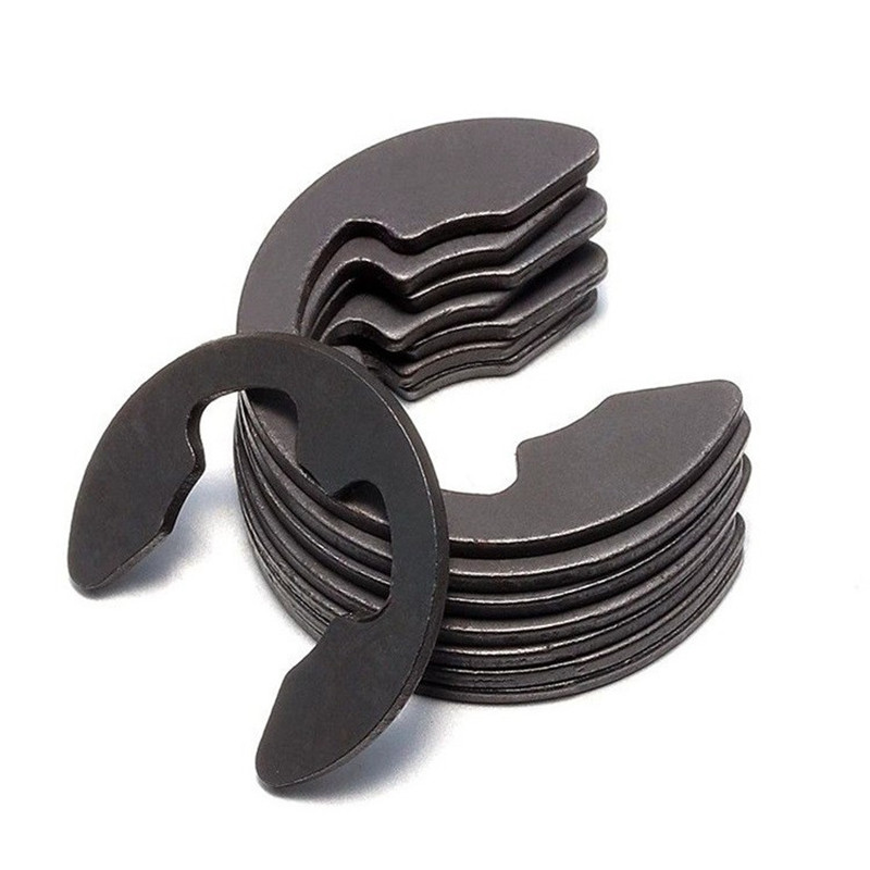 65锰开口挡圈304不锈钢挡圈e型卡簧卡黄圈轴用轴卡卡扣卡环GB896 - 图3