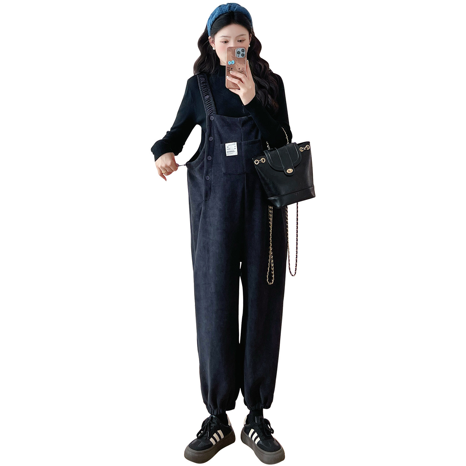 大码孕妇背带裤秋季2025新款束脚长裤女宽松工装裤减龄显瘦200斤,淘宝优惠券,粉丝福利购,淘宝优惠卷