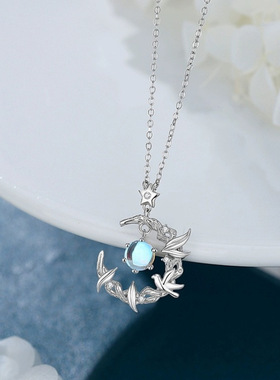 蓝桉与鸟项链女小众气质轻奢设计高级质感百搭甜美锁骨链送女友