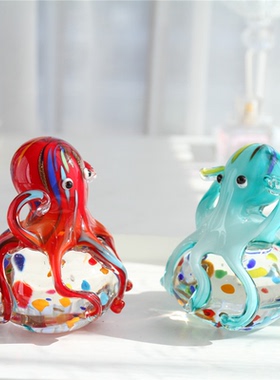 意器琉璃摆件可爱猫头鹰儿童房