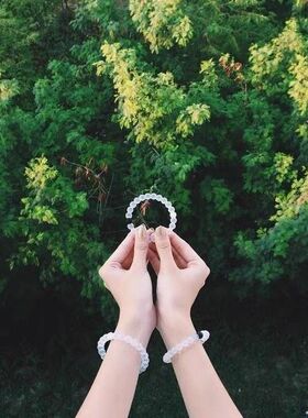 Lokai Wildlife Bracelet 硅胶珠珠纪念高透明黑白粉时尚手环手镯