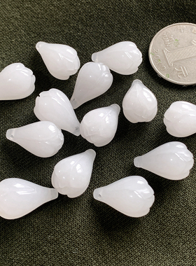diy天然新疆半宝石水晶福瓜散珠
