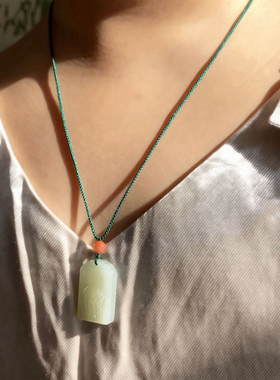 和田玉生肖牛吊坠挂件本命年项链