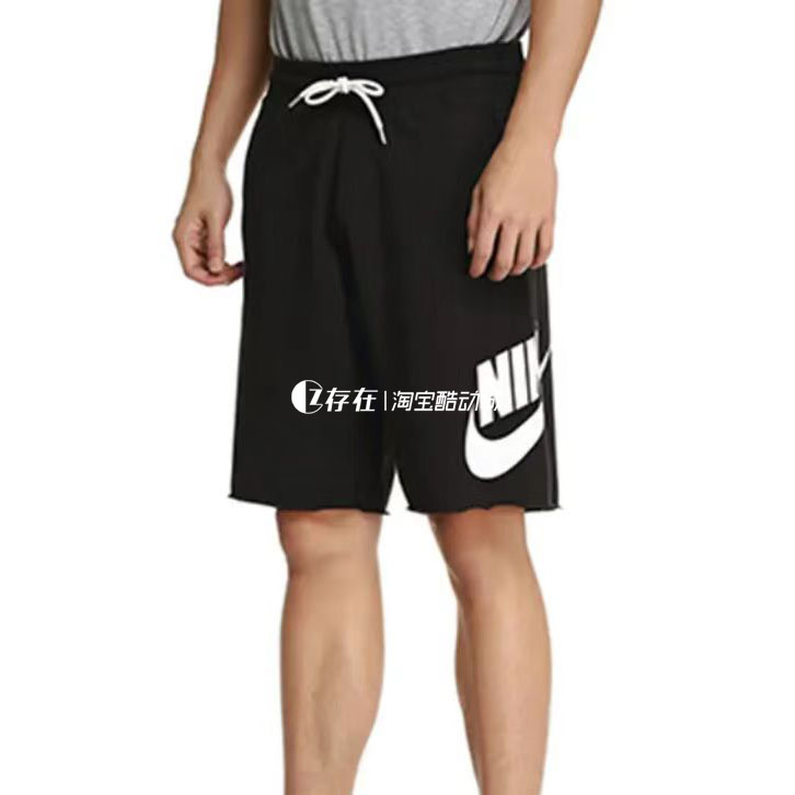 耐克NikeC罗同款夏纯棉大LOGO舒适运动休闲短裤AT5268-010 AR2376 - 图1