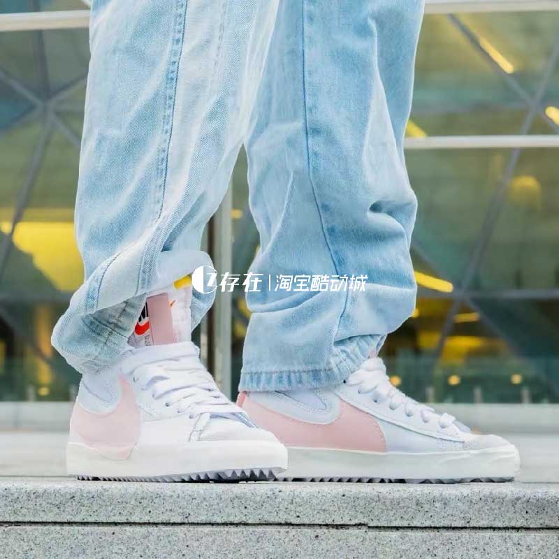 Nike/耐克Blazer Mid'77 Jumbo开拓者男女情侣中帮板鞋DD3111-100 - 图2