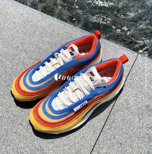 Nike/耐克 Air Max 97 男女气垫减震低帮复古跑步鞋 DV1486-162 - 图2