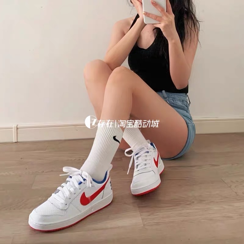 Nike/耐克 Court Borough女子复古潮搭运动休闲板鞋FD4635 839985 - 图1