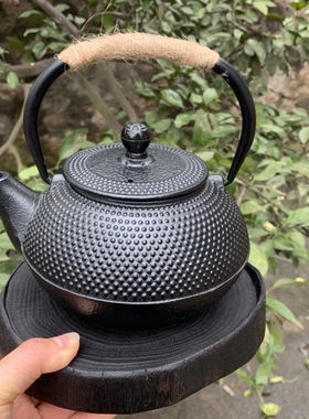 香樟木碳化实木壶承花盆底座随型诧寂风干泡茶道带边茶盘黑色木头