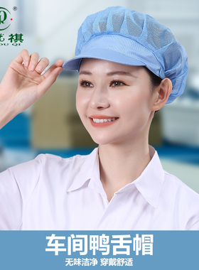 透气网孔防尘防掉发卫生工作帽子