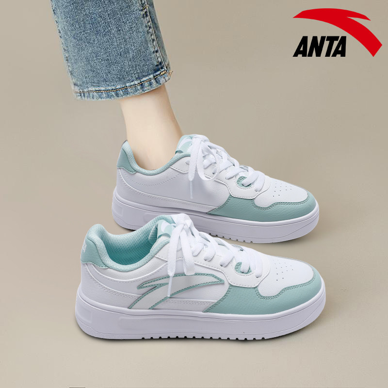 安踏熊猫板鞋女黑白厚底增高休闲潮鞋2025秋季新款低帮皮面运动鞋,淘宝优惠券,粉丝福利购,淘宝优惠卷