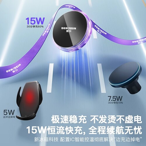 车载无线充电器强力磁吸手机架适用苹果专用magsafe汽车快充支架 - 图2