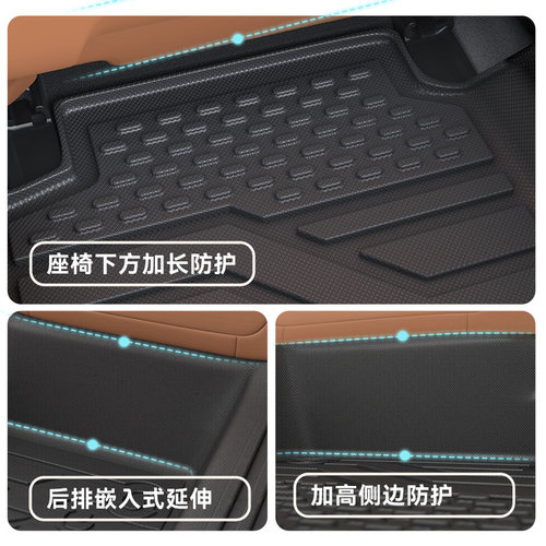 易驹全TPE包门槛汽车脚垫适用红旗H5HS5E-QM5HS3PHEVH6H9车垫配件 - 图3