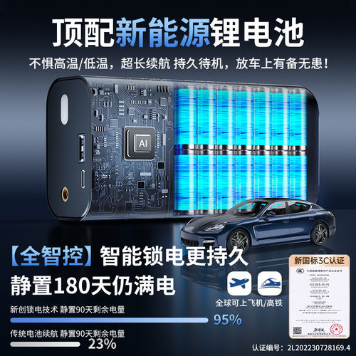 车载充气泵双缸高压便携式带测胎压大功率电动车用汽车轮胎打气泵 - 图3