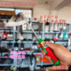 Foreign trade hollow hoe manganese steel quenching hoe glue handle