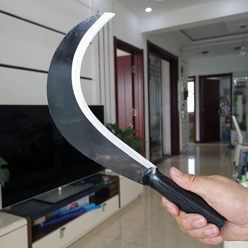 农用镰刀收割田老三手工镰刀头锰钢淬火农具割草砍柴修枝加长加厚,淘宝优惠券,粉丝福利购,淘宝优惠卷