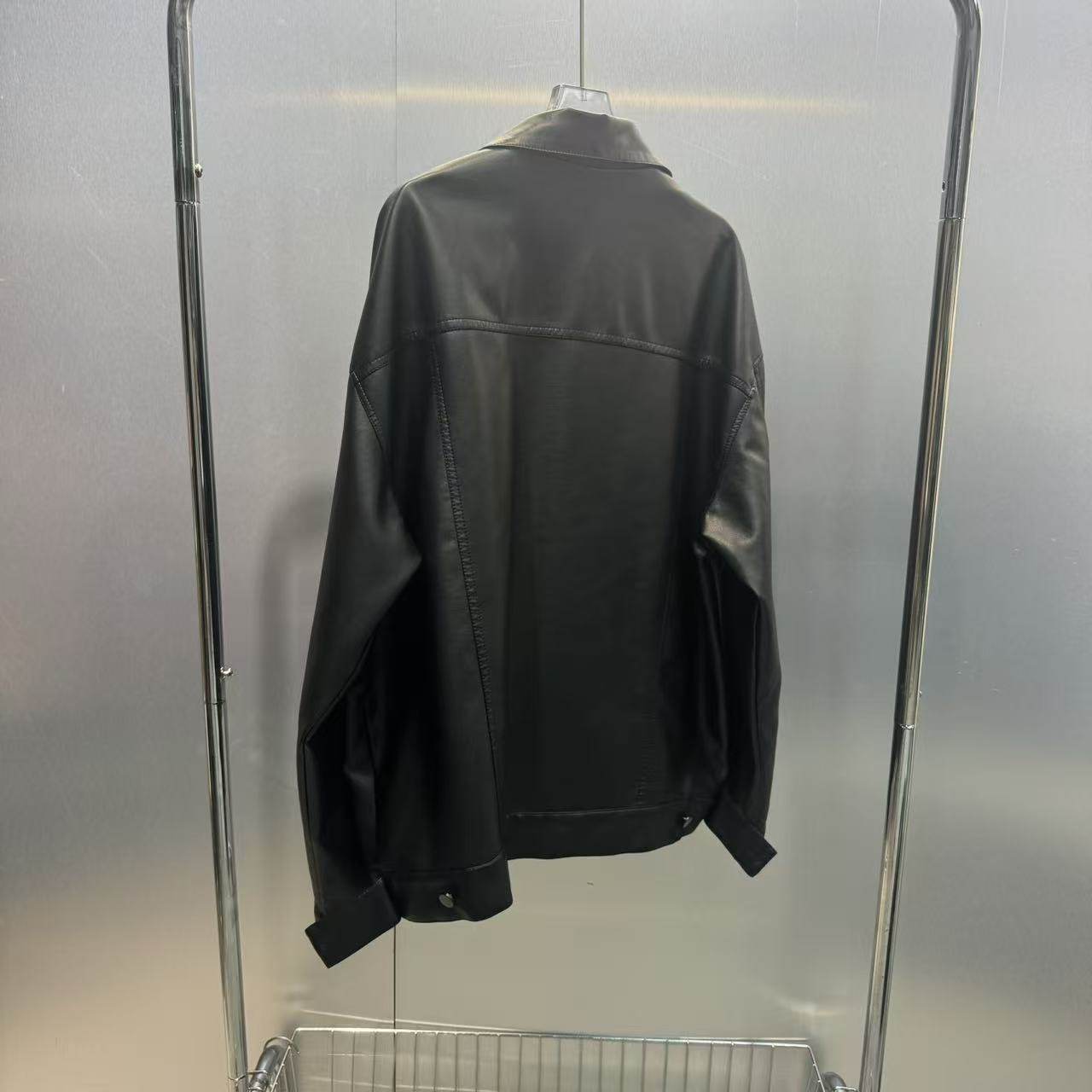 深圳南油2026早春新款港风复古翻领蛋白皮皮衣宽松外套时尚高级感,淘宝优惠券,粉丝福利购,淘宝优惠卷