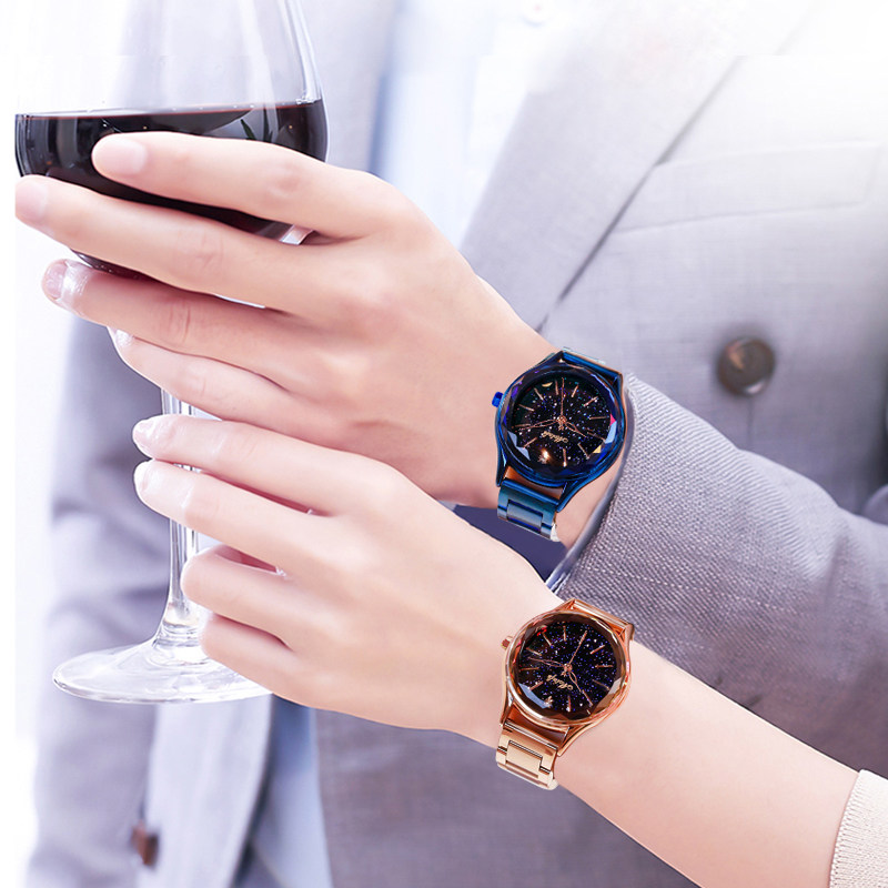 星空情侣情侣款一对正品新款男女表 梦达菲手表国产腕表