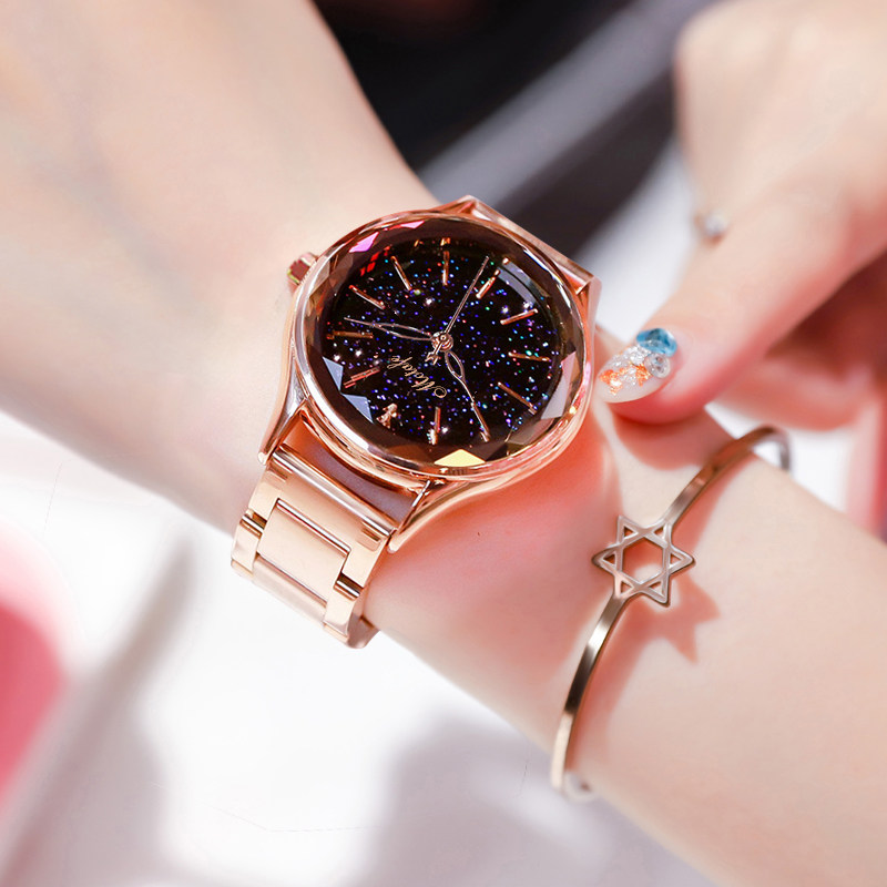 抖音同款满天星空女士ins风女表 梦达菲手表国产腕表