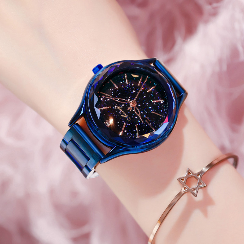 抖音同款满天星空女士ins风女表 梦达菲手表国产腕表