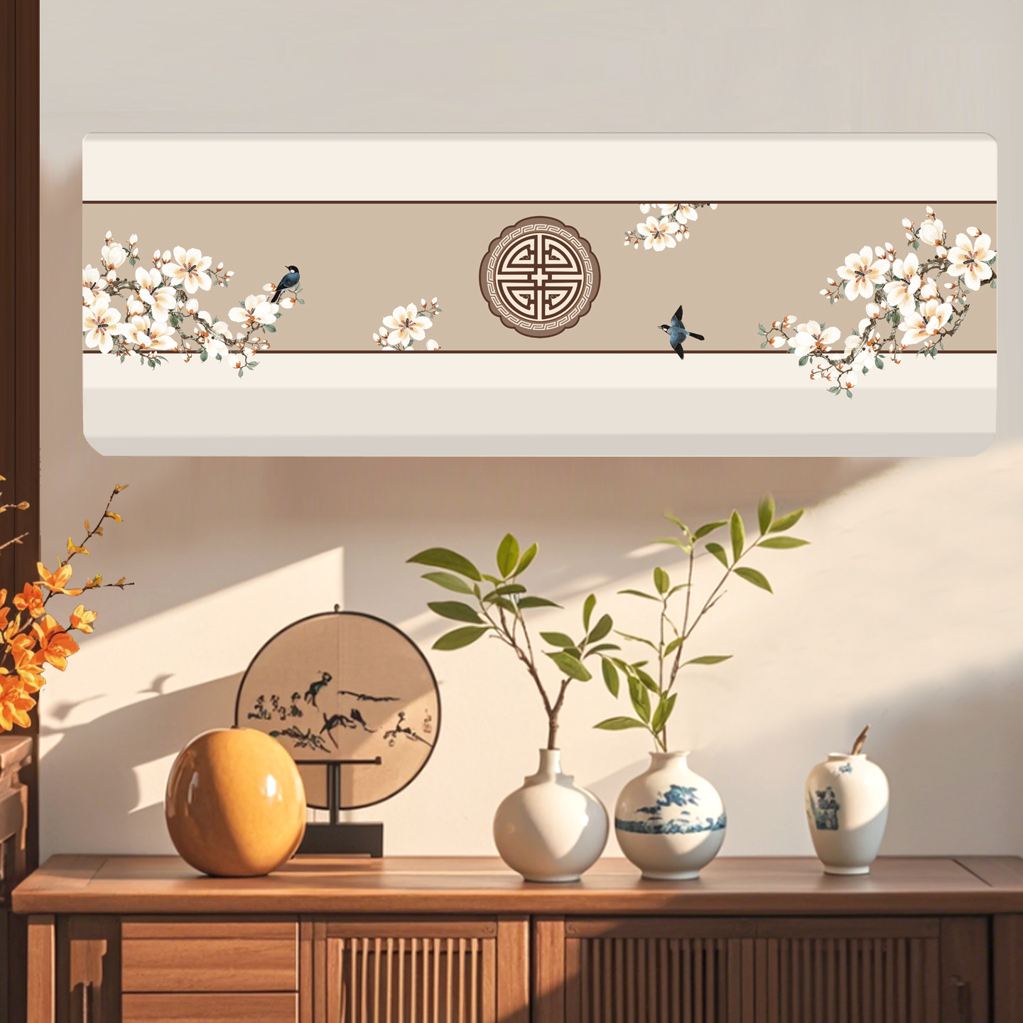 弹力全包挂式空调罩1.5匹2P通用挂机防尘罩2025年新款挂式装饰套,淘宝优惠券,粉丝福利购,淘宝优惠卷