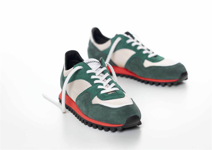 Spalwart 复古马拉松运动鞋(红绿拼色)| triplemajor - 图0