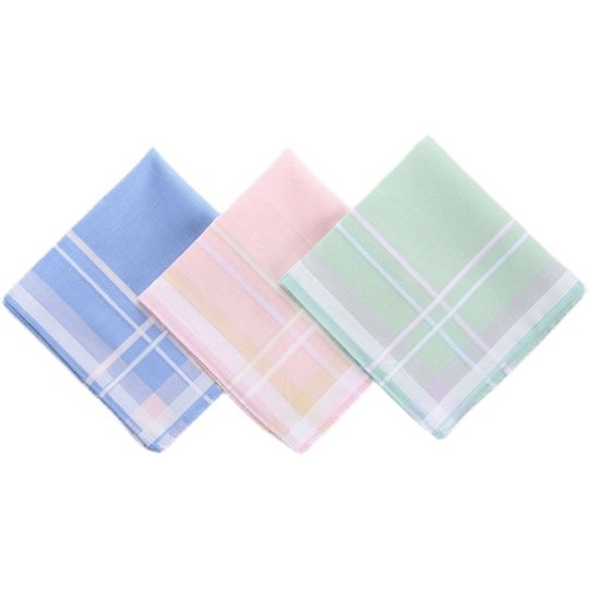 3 ultra-affordable handkerchiefs for men, thin and old-fashioned for wiping sweat