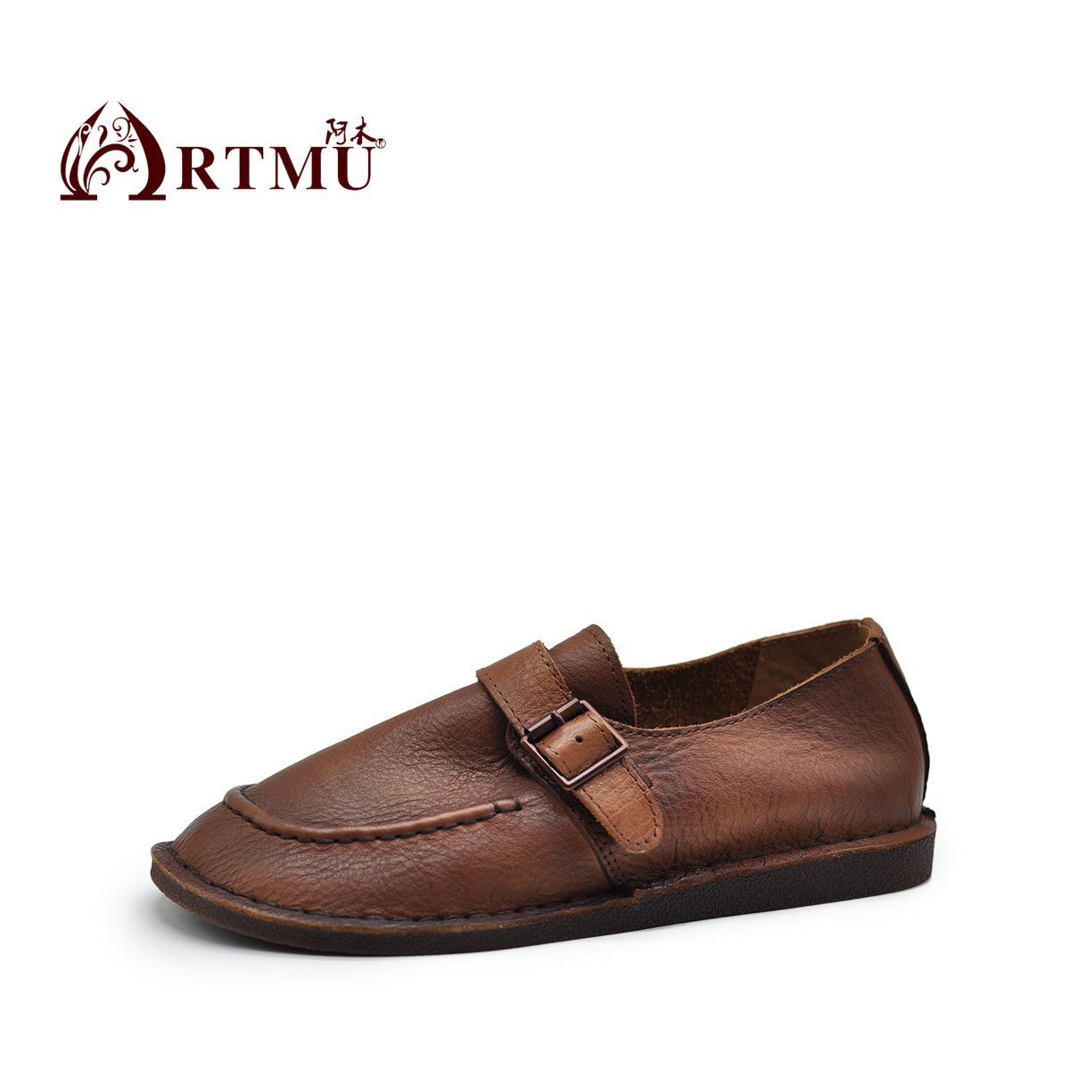 Artmu阿木原创平底单鞋复古鞋子女2026春季新款一脚蹬休闲小皮鞋,淘宝优惠券,粉丝福利购,淘宝优惠卷