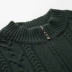Áo len cashmere nội Mông nam dày nửa cao dây kéo đứng áo len mùa thu và mùa đông ấm áp áo len trung niên trùm đầu - Áo len Cashmere