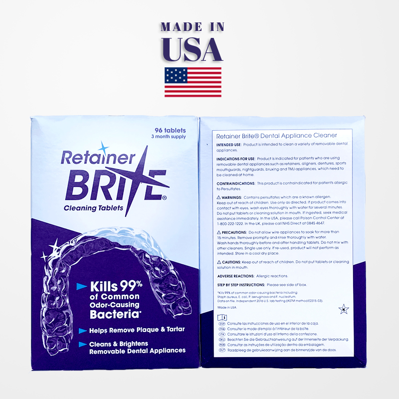 Retainer Brite美国进口清洁片隐形牙套保持器隐正适美消毒泡腾片