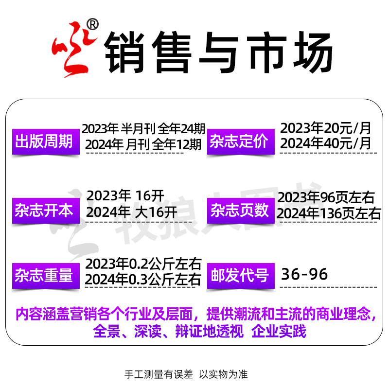 【单本自选】销售与市场杂志2024年4月【另有1-5月/全年/半年订阅/2023年1-12月】商业财经管理营销书籍渠道非2022年过刊单本-图2