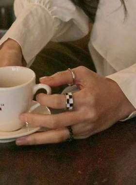 韩国代购金属ins风网红同款戒指