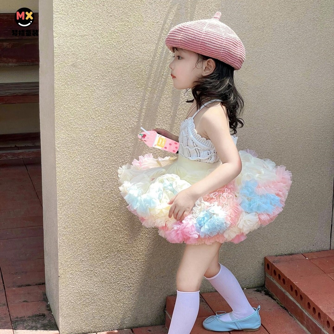 梦禧女童tuut裙正版蓬蓬裙女宝突突裙女孩半身裙纱裙舞蹈表演开学,淘宝优惠券,粉丝福利购,淘宝优惠卷