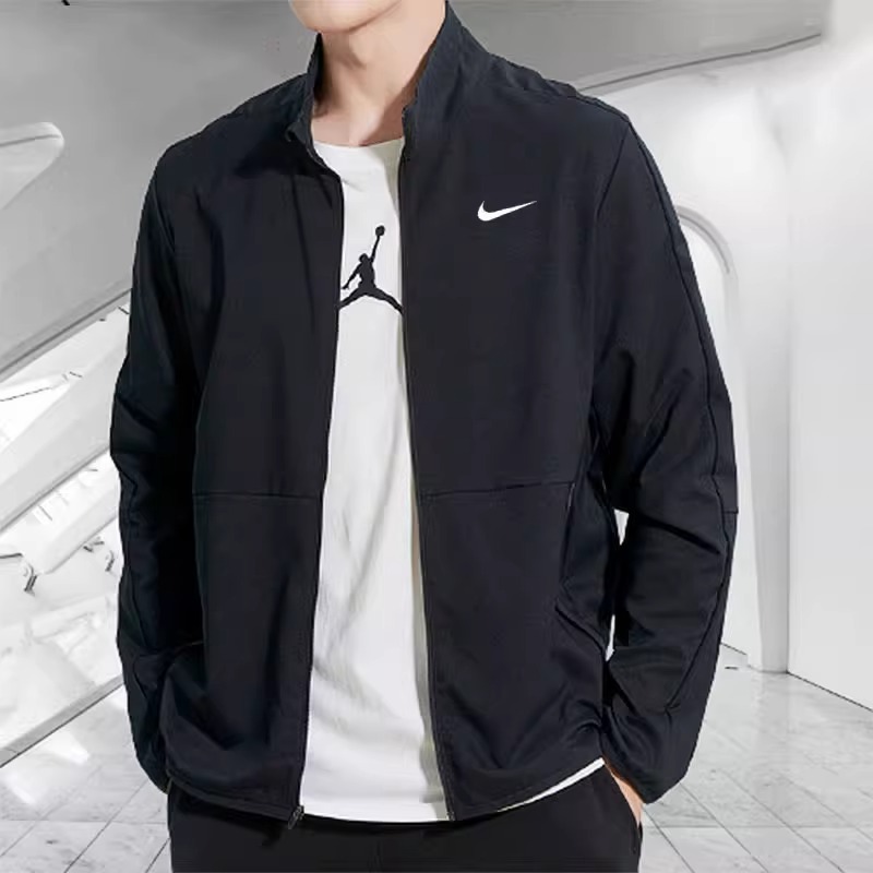 NIKE耐克夹克男2024春季款立领运动服风行者长袖防风衣外套DM6620