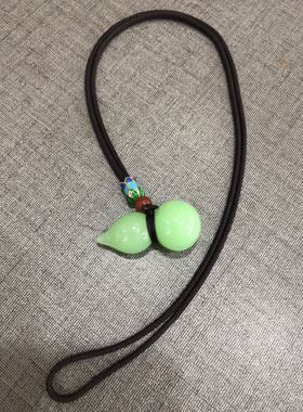 博山灯工琉璃鸡油黄小葫芦吊坠挂件网红男女同款情侣伴手礼旅游品