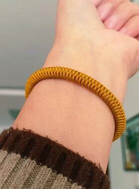 东海水晶补土补金五行绳手链加密金刚结缺土缺金者佩戴