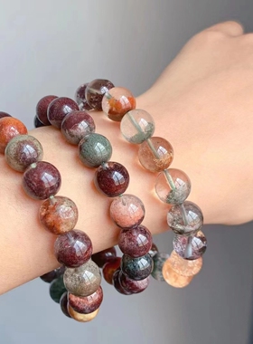 彩幽灵手链女款10MM晶体很好