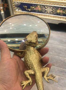 创意样板房放大镜桌面摆件