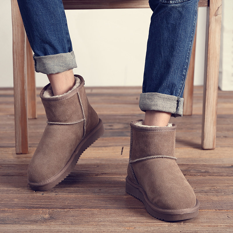 男款男士冬季加绒防滑东北短靴 soddy时尚雪地靴