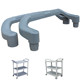 Dining plate collection truck pusher three-layer plastic dining truck handrail