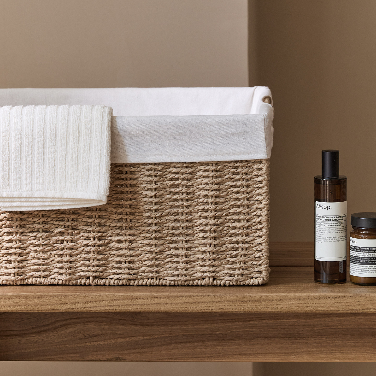 收纳筐家用仿藤编草编玩具零食杂物储物篮桌面收纳盒编织收纳框,淘宝优惠券,粉丝福利购,淘宝优惠卷