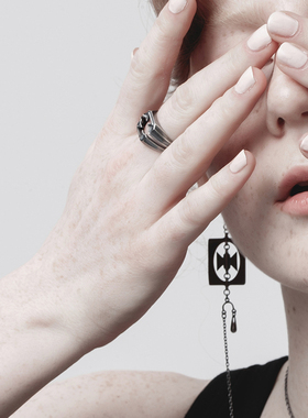 荆棘镂空印章戒指独立设计小众