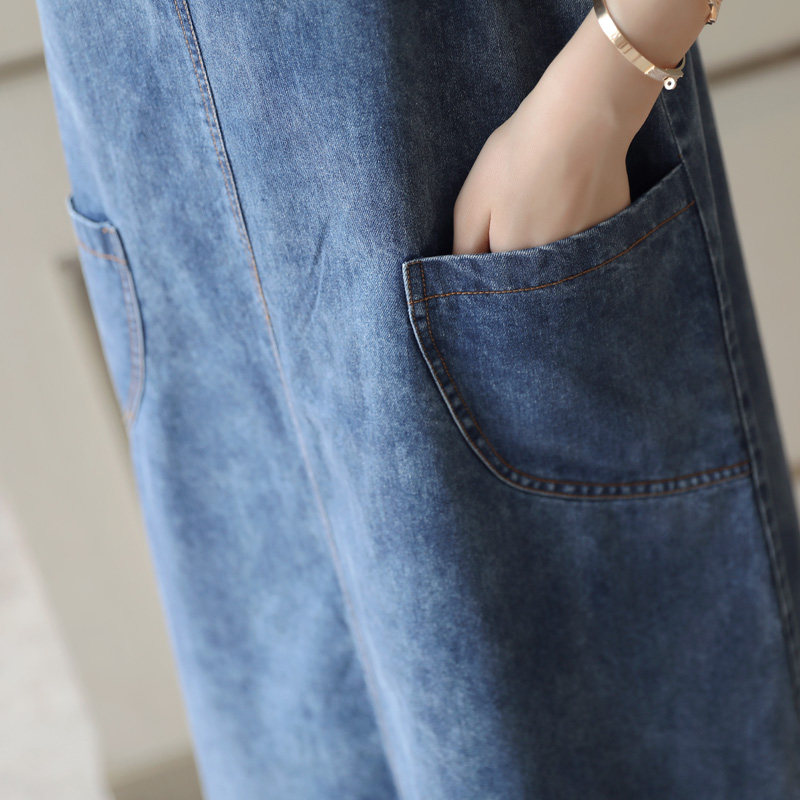 牛仔背带裙女春新款2020韩版连衣裙 随衣服饰连衣裙