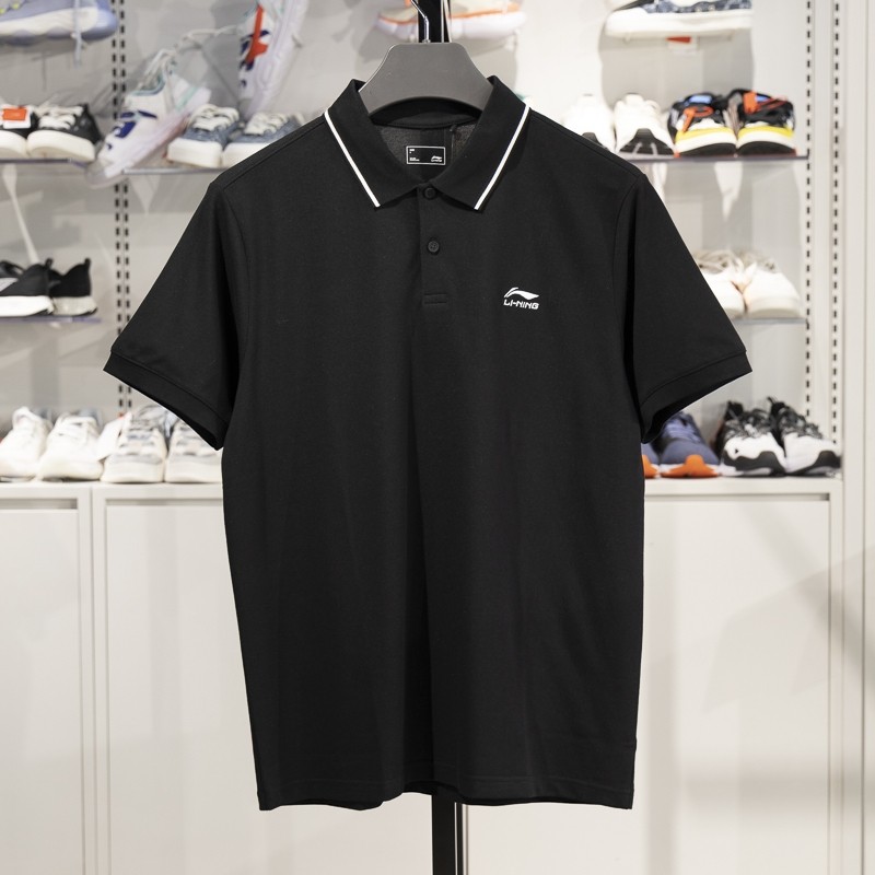 李宁短袖POLO衫男子2025夏季新款冰感舒适吸湿排汗翻领T恤APLV091,淘宝优惠券,粉丝福利购,淘宝优惠卷