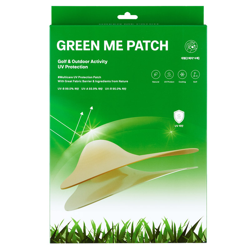 韩国高尔夫防晒脸贴GREEN ME PATCH户外活运动golf防紫外线专用贴-图3