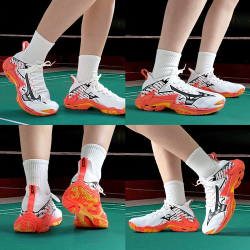 Новая подлинная Mizuno Wave Lightning Neo 3 Limited High Top-Absorbing Air Volleyball обувь
