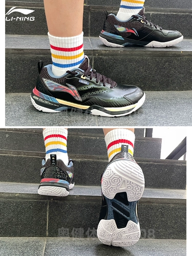 2025 Новая обувь Li Ning Badminton для мужчин и женщин Blade Pro Dinkiting и дышащая профессиональная конкурентная обувь Ayat005