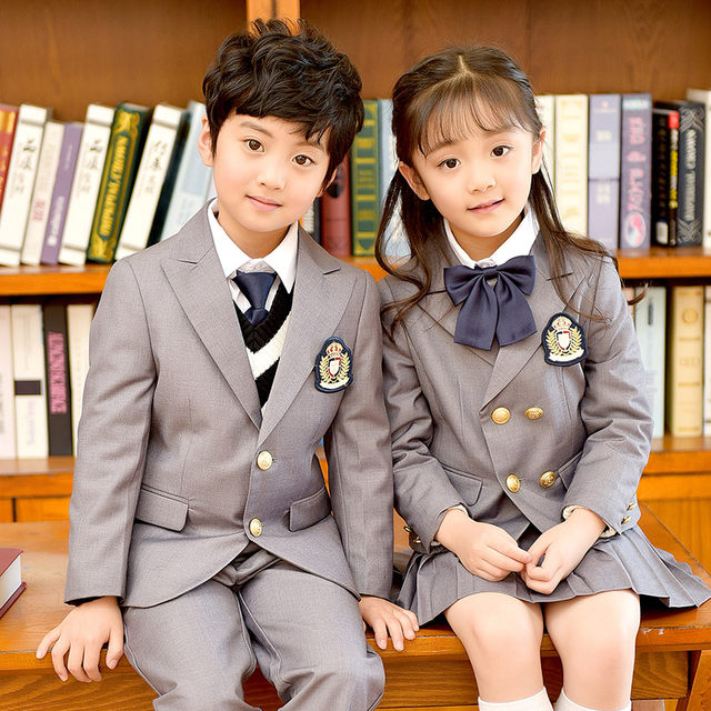 Children's winter Korean style first grade primary school uniforms