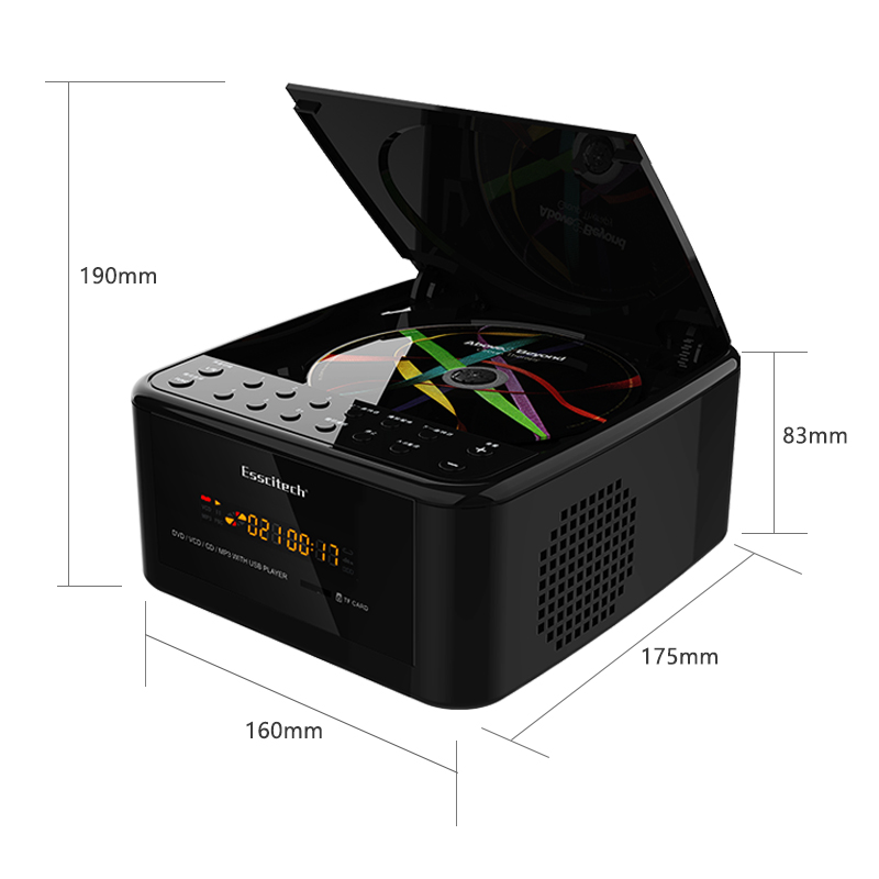 便携式DVD播放机迷你家用CD机一体机evd播放器儿童VCD高清影碟机-图1